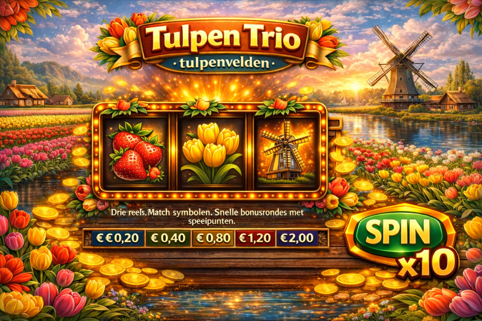 Tulpen Trio: tulpenvelden