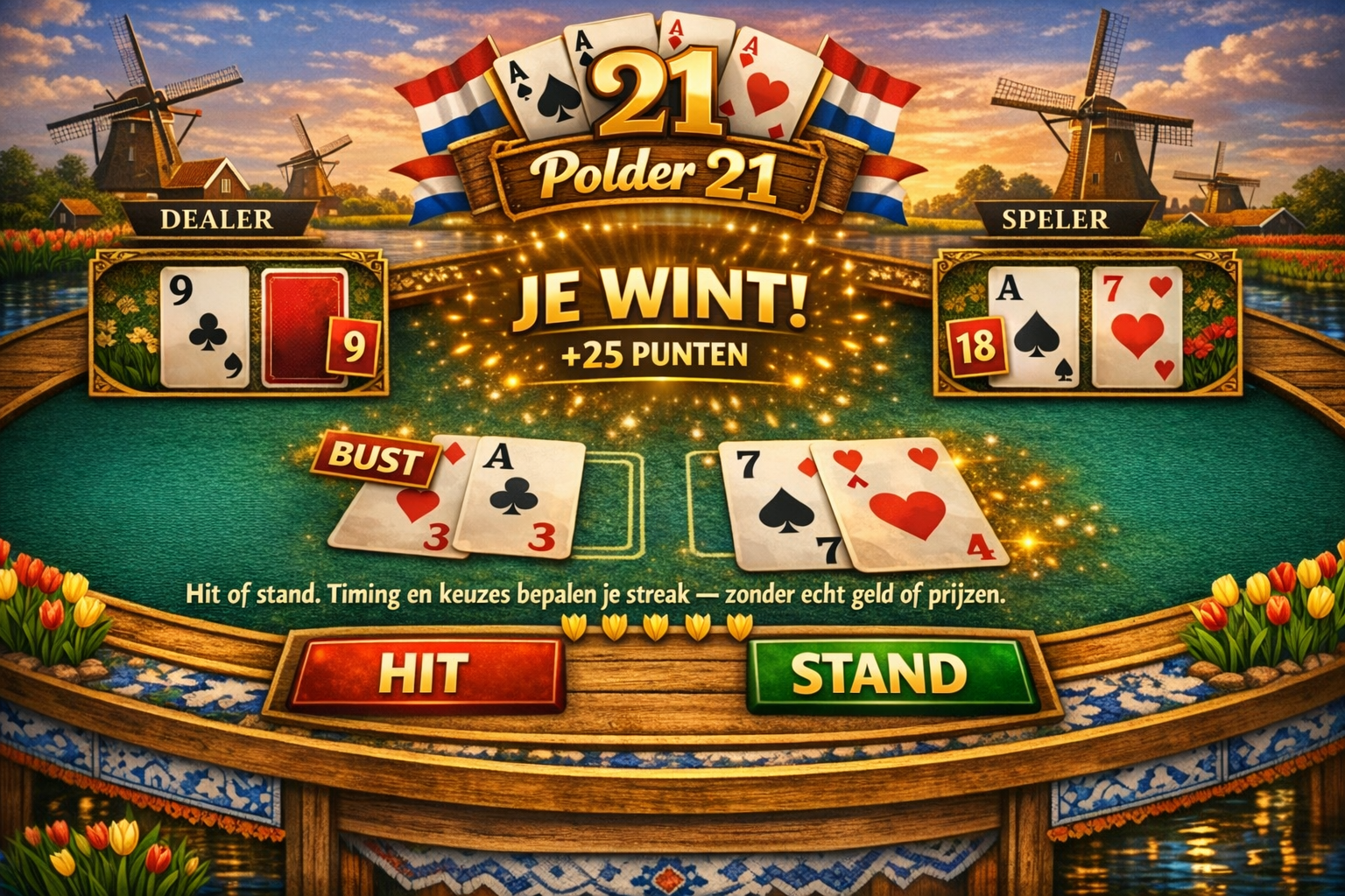 Polder 21: kaartspel sfeerbeeld